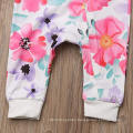 Watercolor Floral Print Baby Onesie Baby Long Sleeves Crawling Suit